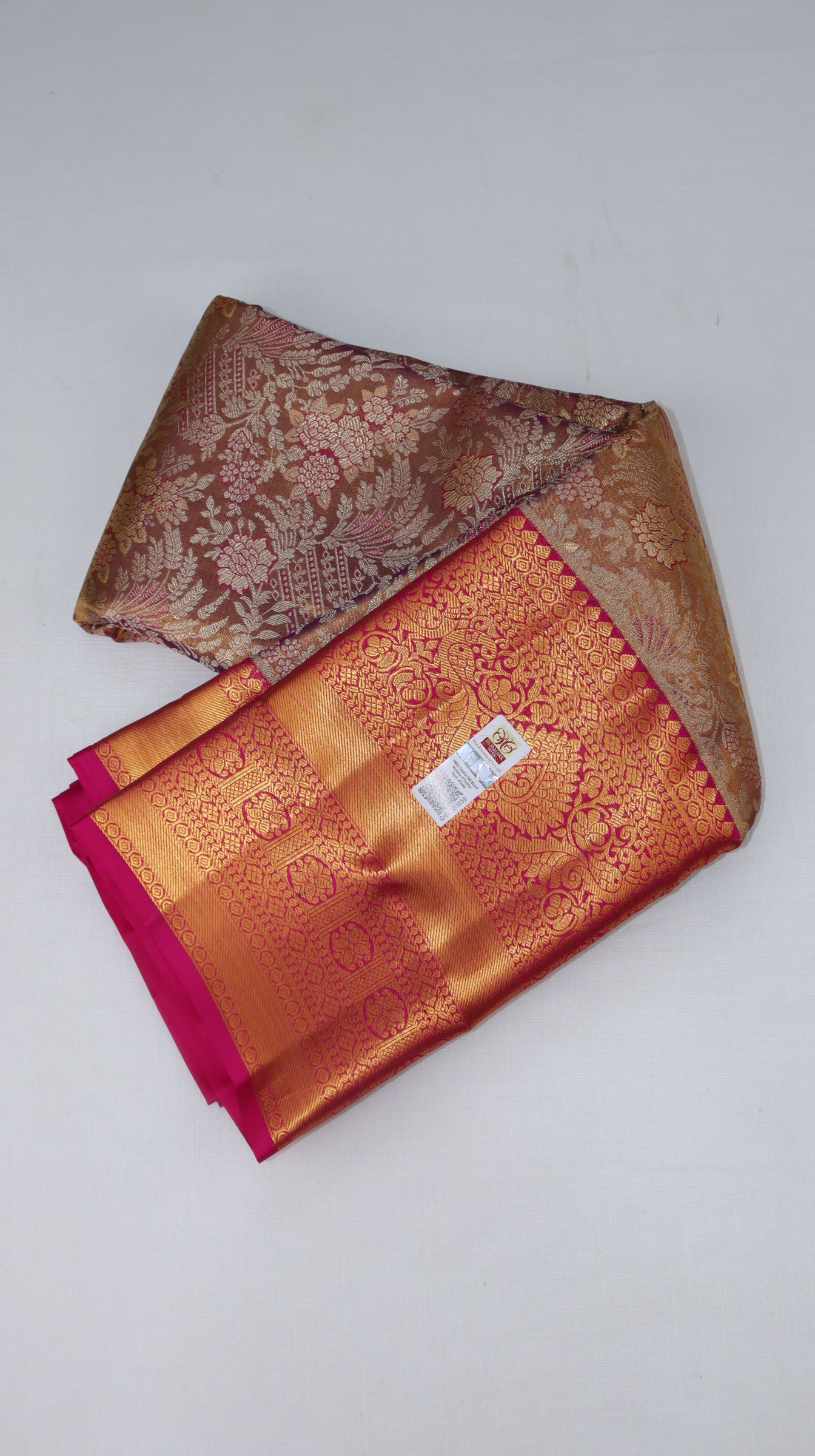 Traditional Gray Tissue Kanjipuram Saree