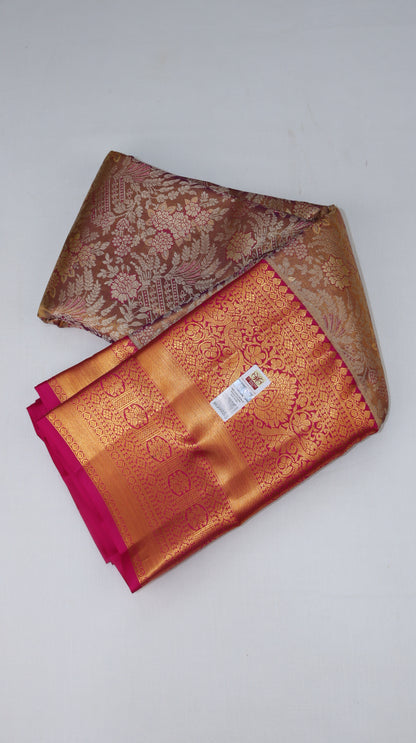 Traditional Gray Tissue Kanjipuram Saree