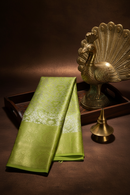 Regal Green Kanjipuram Saree