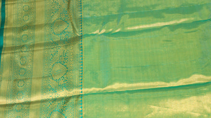 Traditional Orange Tissue Kanjipuram Saree