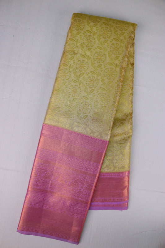 Enchanting Green Kanjipuram Saree From Weavers and Best on Online