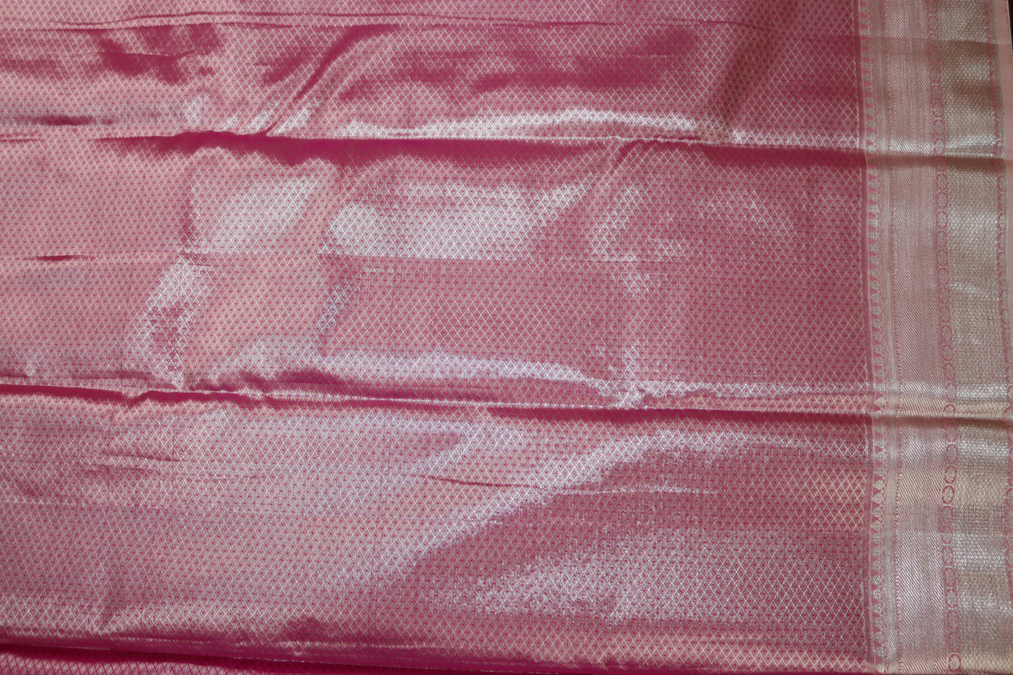 Stunning Pink Kanjipuram Saree From Weavers and Best on Online