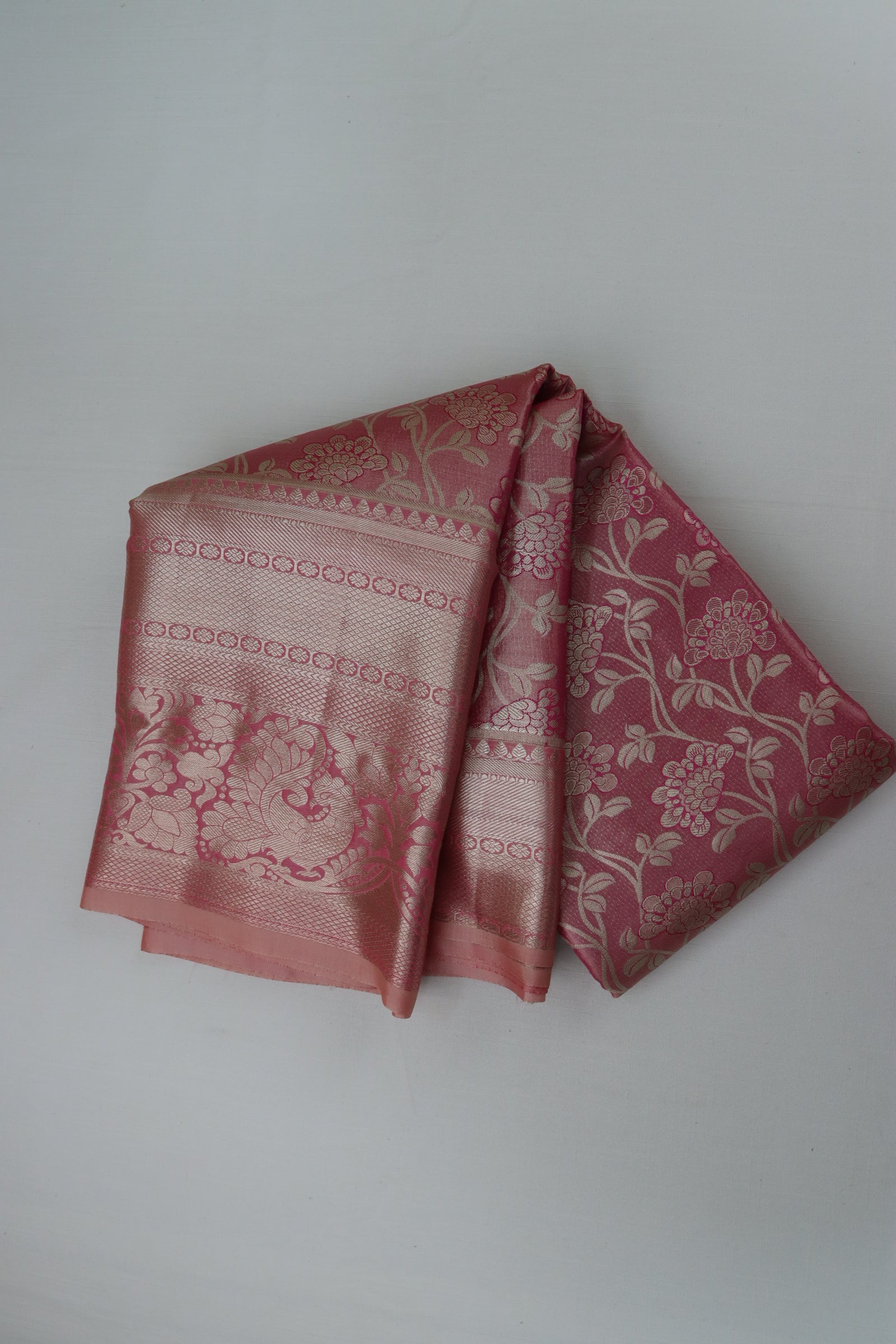 Stunning Pink Kanjipuram Saree From Weavers and Best on Online