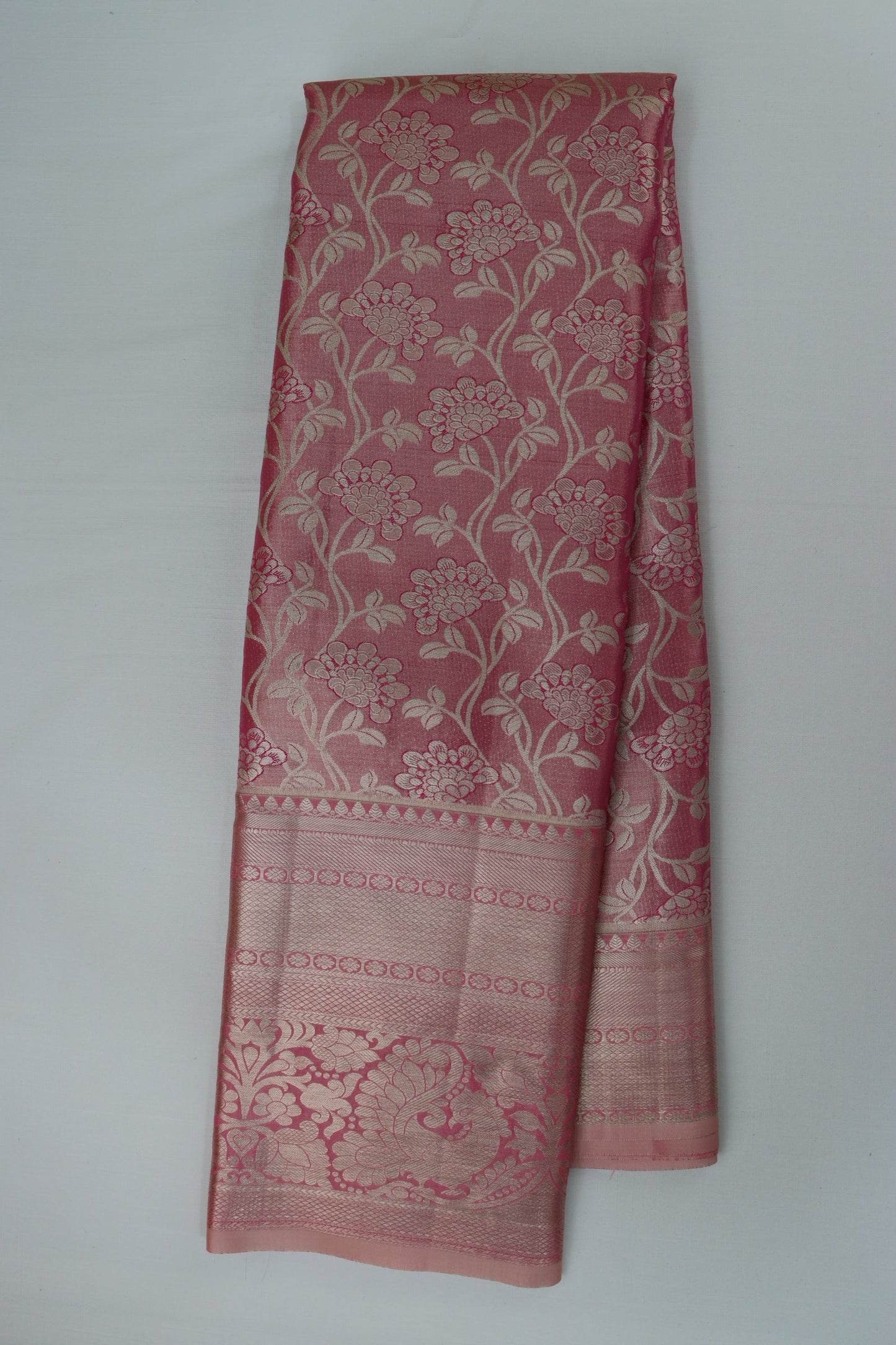 Stunning Pink Kanjipuram Saree From Weavers and Best on Online