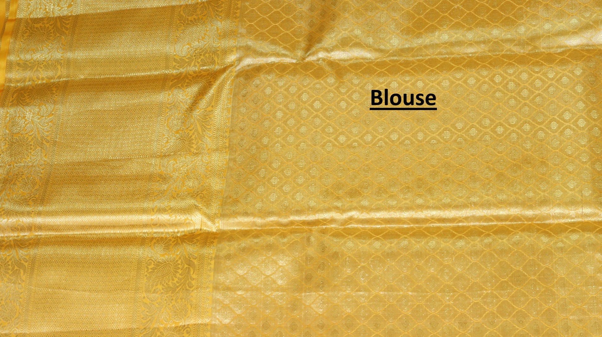 Golden Yellow Kanchipuram Silk Saree with Rich Zari Border | Floral Brocade Bridal Saree | My First Saree From Weavers and Best on Online