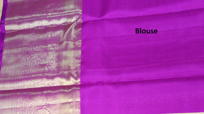 Rich Beige Kanchipuram Silk Saree From Weavers and Best on Online
