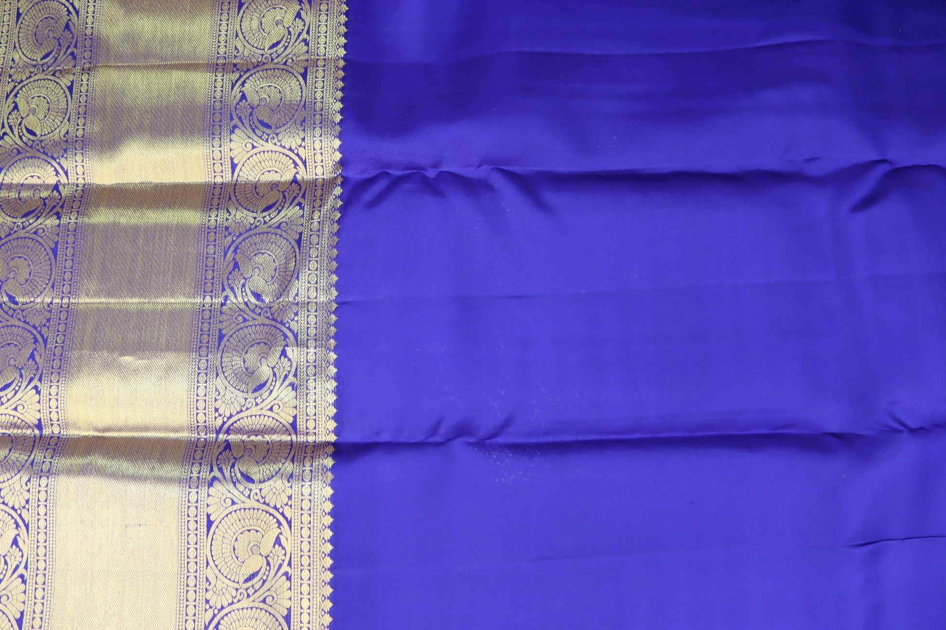 Opulent Blue Pure Kanjipuram Saree From Weavers and Best on Online