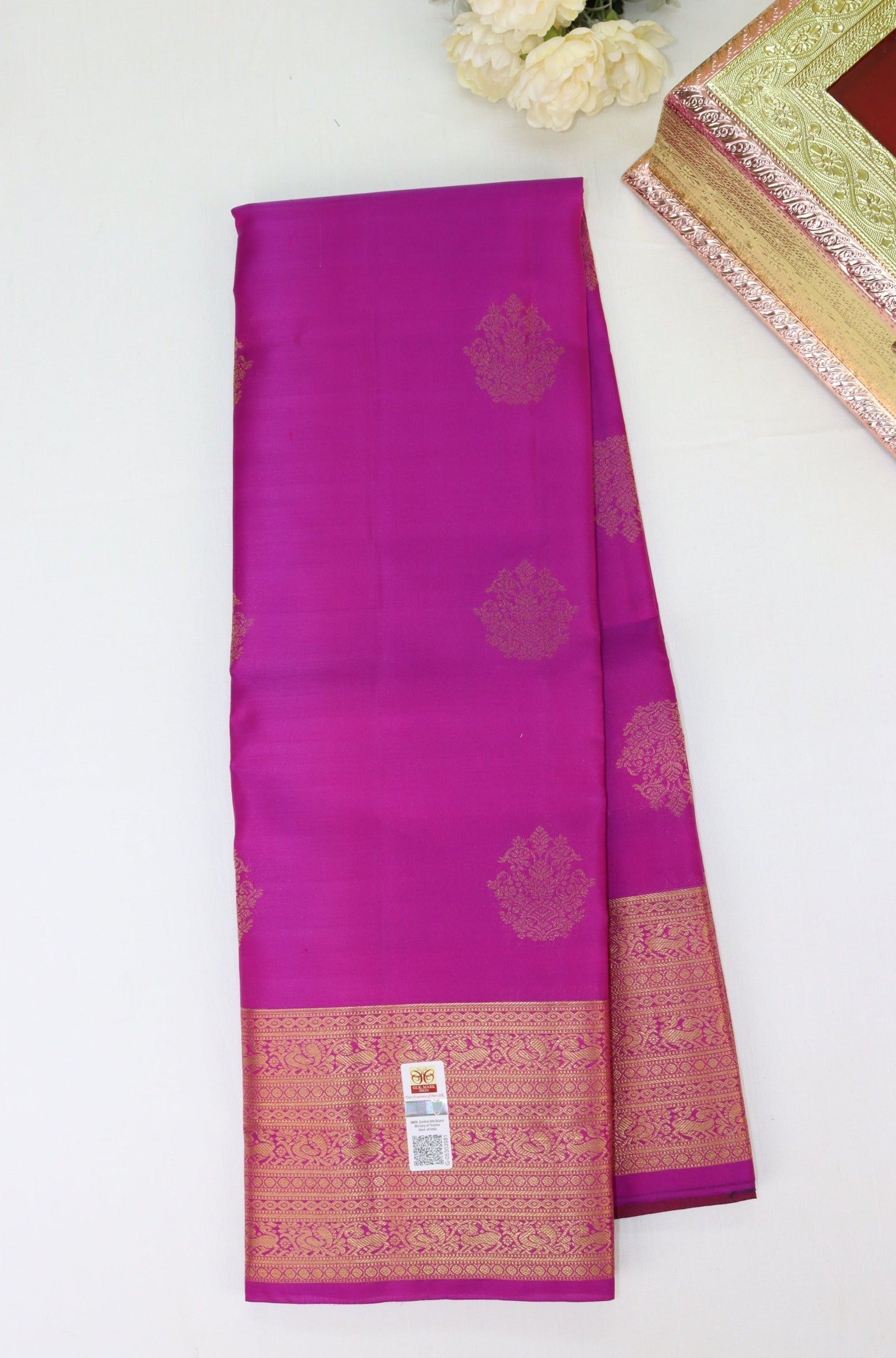 Timeless Pink Pure Kanjipuram Saree From Weavers and Best on Online