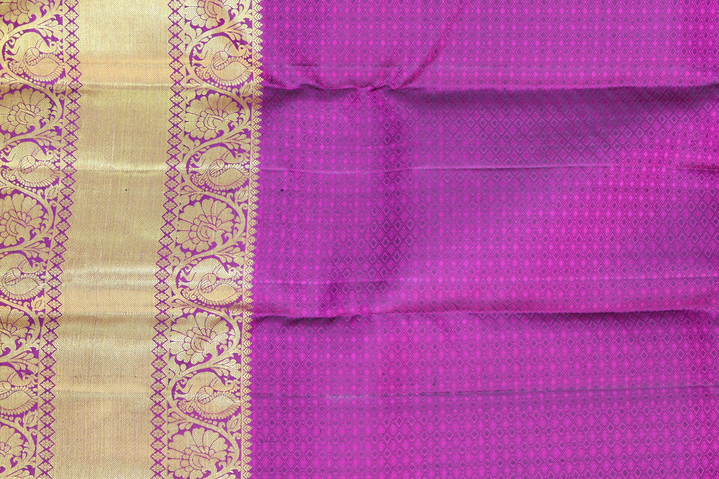 Regal Parrot Green Pure Kanjipuram Saree From Weavers and Best on Online