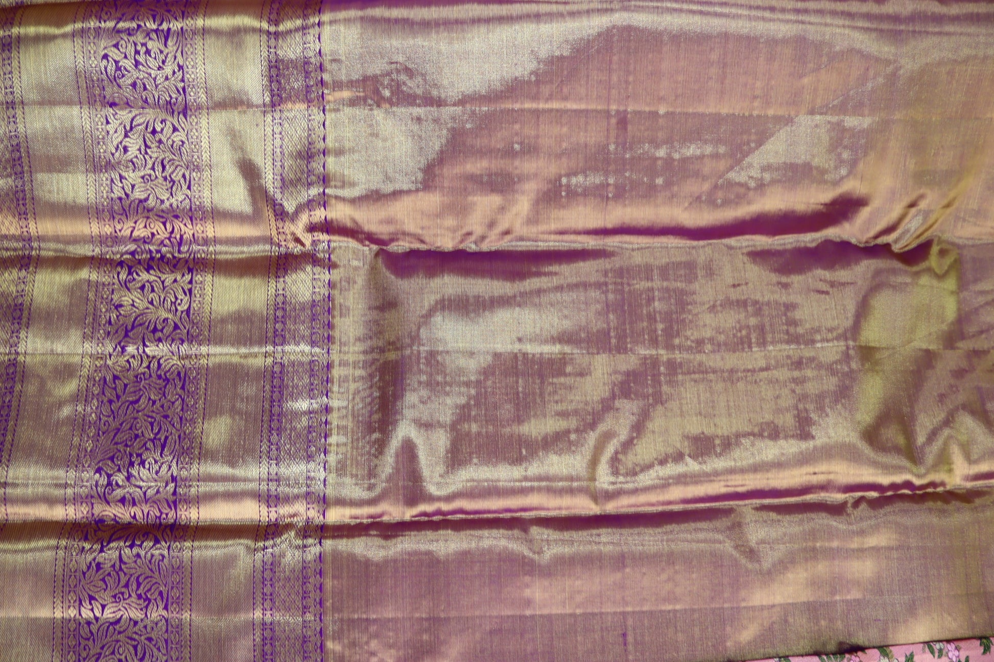 Timeless Peach Pure Kanjipuram Saree From Weavers and Best on Online