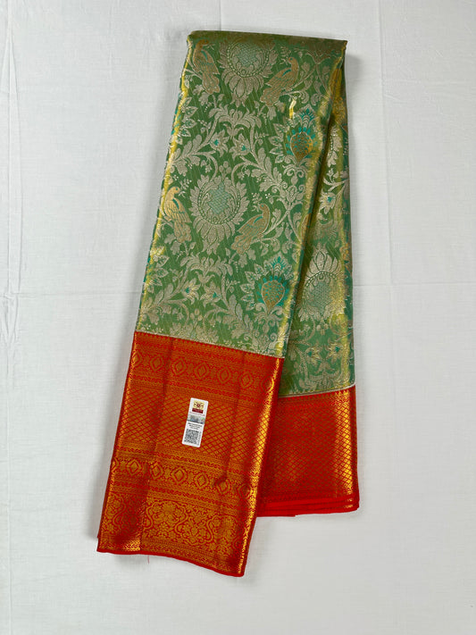 Traditional Green Kanchipuram Silk Saree