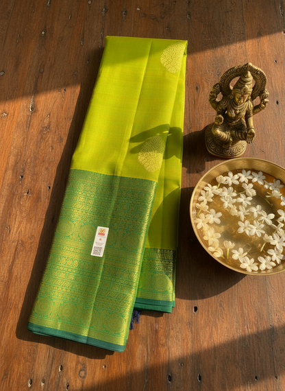 Traditional Green Kanchipuram Silk Saree