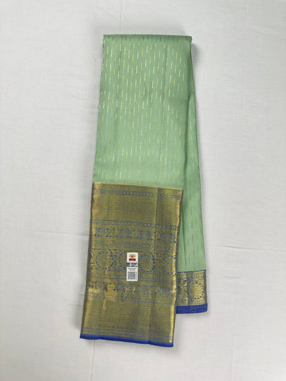 Rich Mint Green Kanchipuram Silk Saree