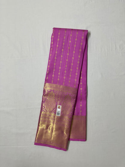 Classy Pink Kanchipuram Silk Saree