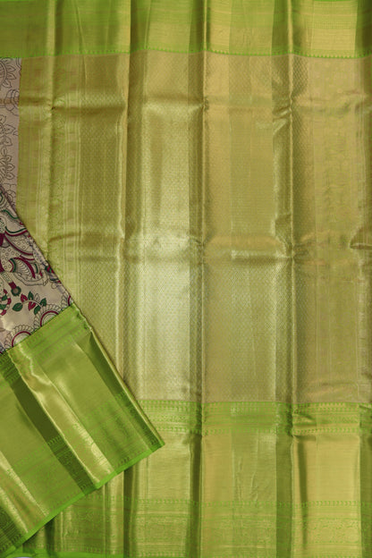 Classic Kalamkari Kanchipuram Silk saree