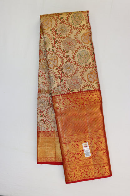 Classy Multi-color Kanchipuram Silk Saree