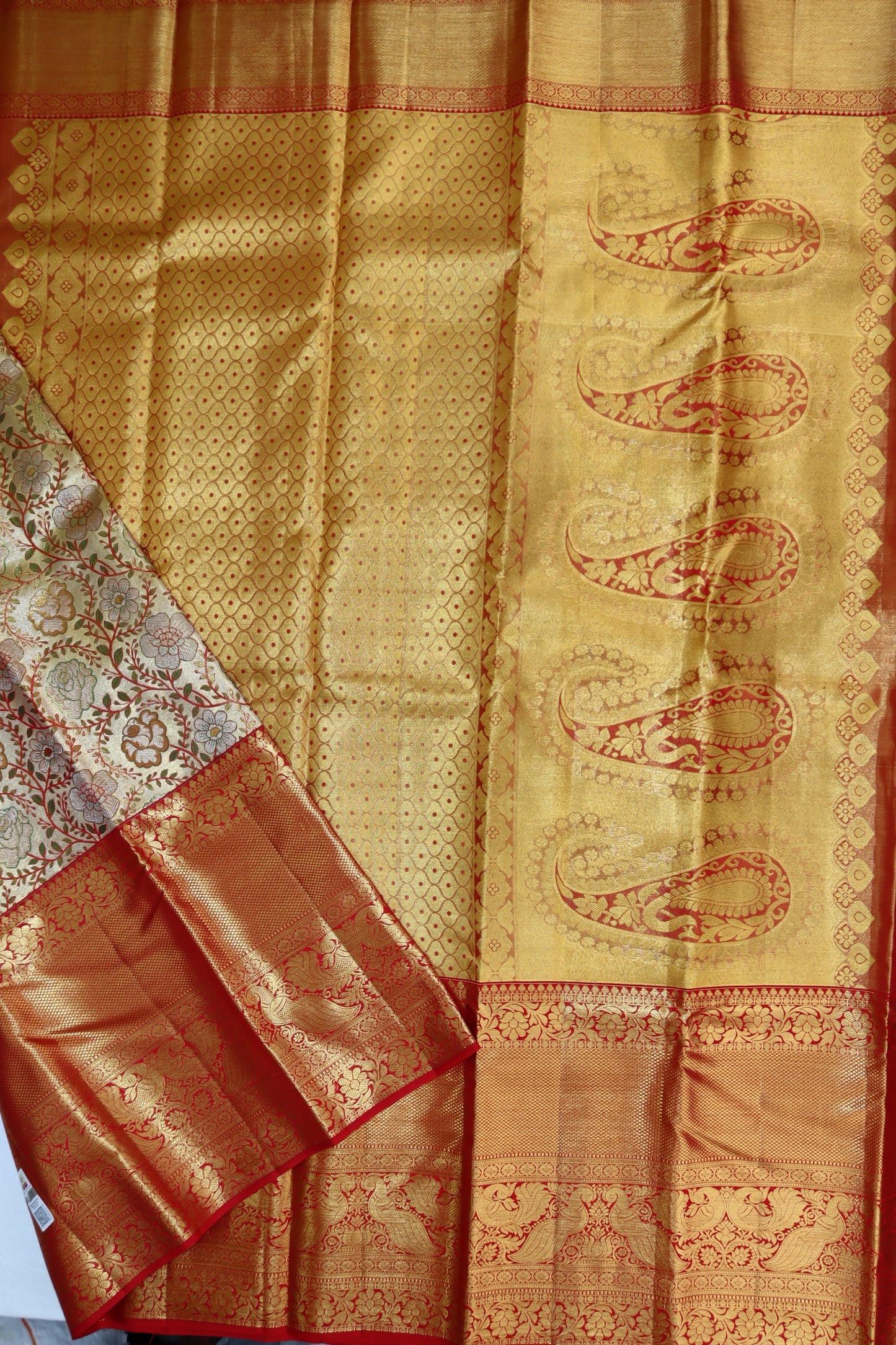 Classy Multi-color Kanchipuram Silk Saree