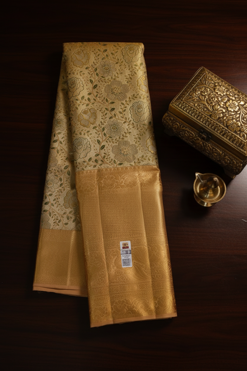 Exotic Multi-color Kanchipuram Silk Saree