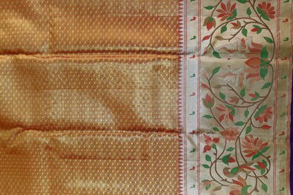 Classy Gold Kanchipuram Silk saree