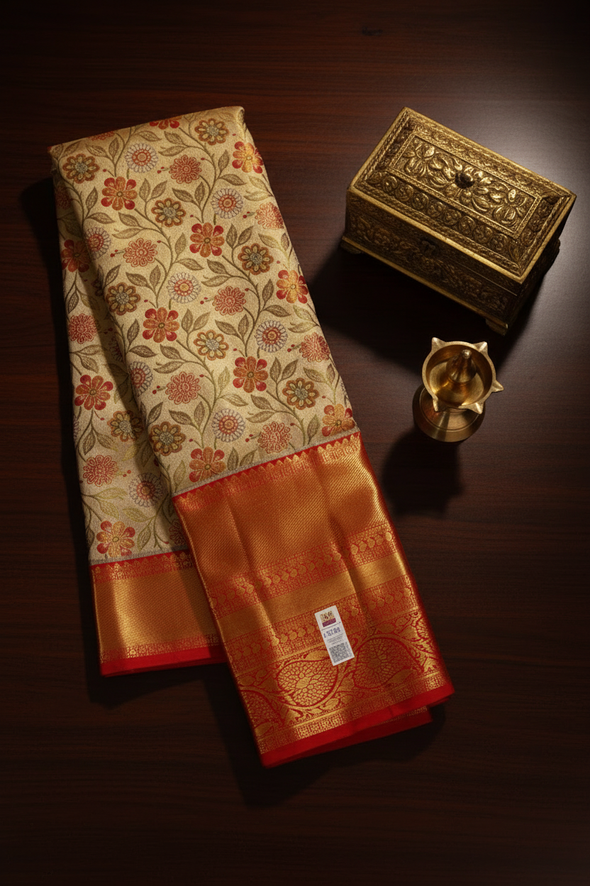 Timeless Multi-color Kanchipuram Silk Saree