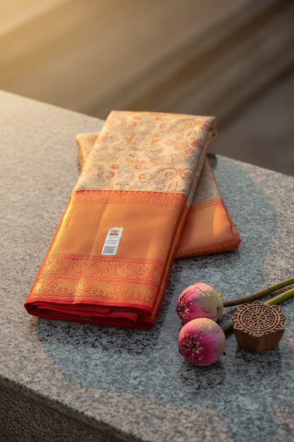 Amazing Multi-color Kanchipuram Silk saree