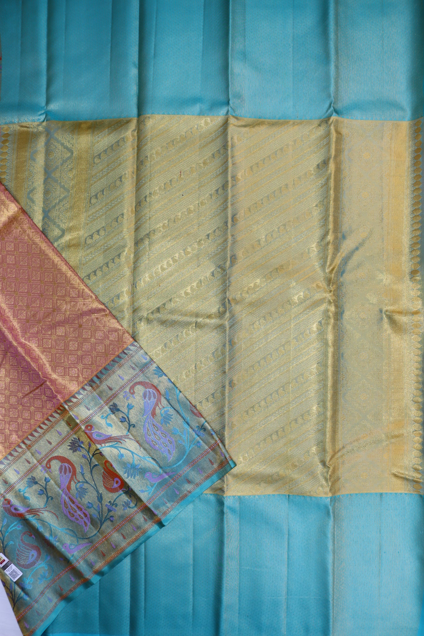 Timeless Baby Pink Kanchipuram Silk saree