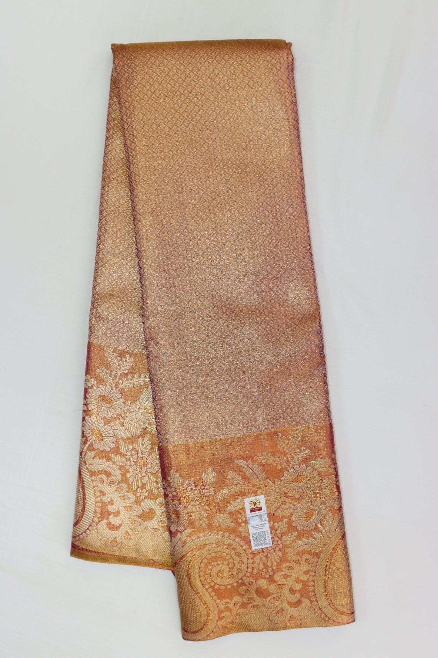 Trendy Chacolate Brown Kachipuram Silk saree