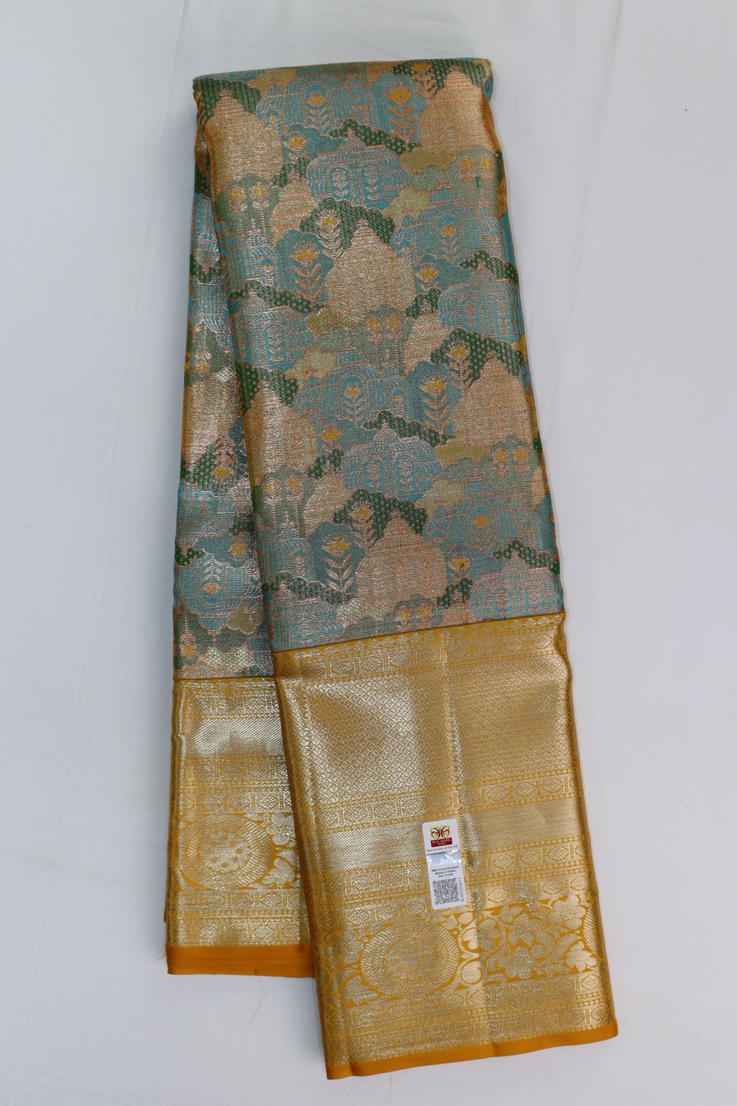 Rich Multi-Pastel Kanchipuram Silk Saree