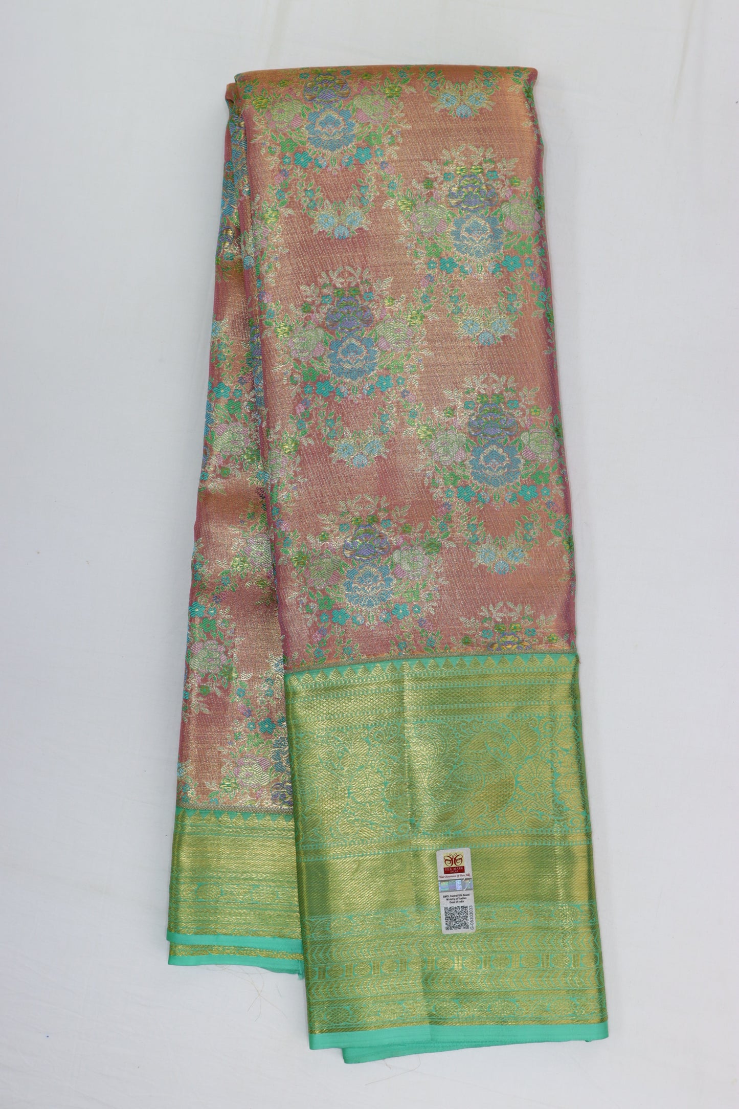 Exclusive Pink Kanchipuram Designer Silk Saree From Weavers and Best on Online