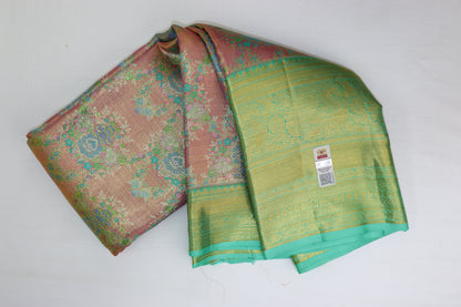 Exclusive Pink Kanchipuram Designer Silk Saree From Weavers and Best on Online