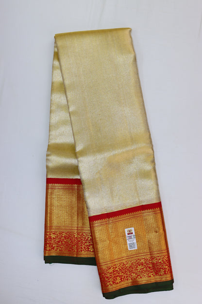 Traditional Gold Kanchipuram  Silk Saree