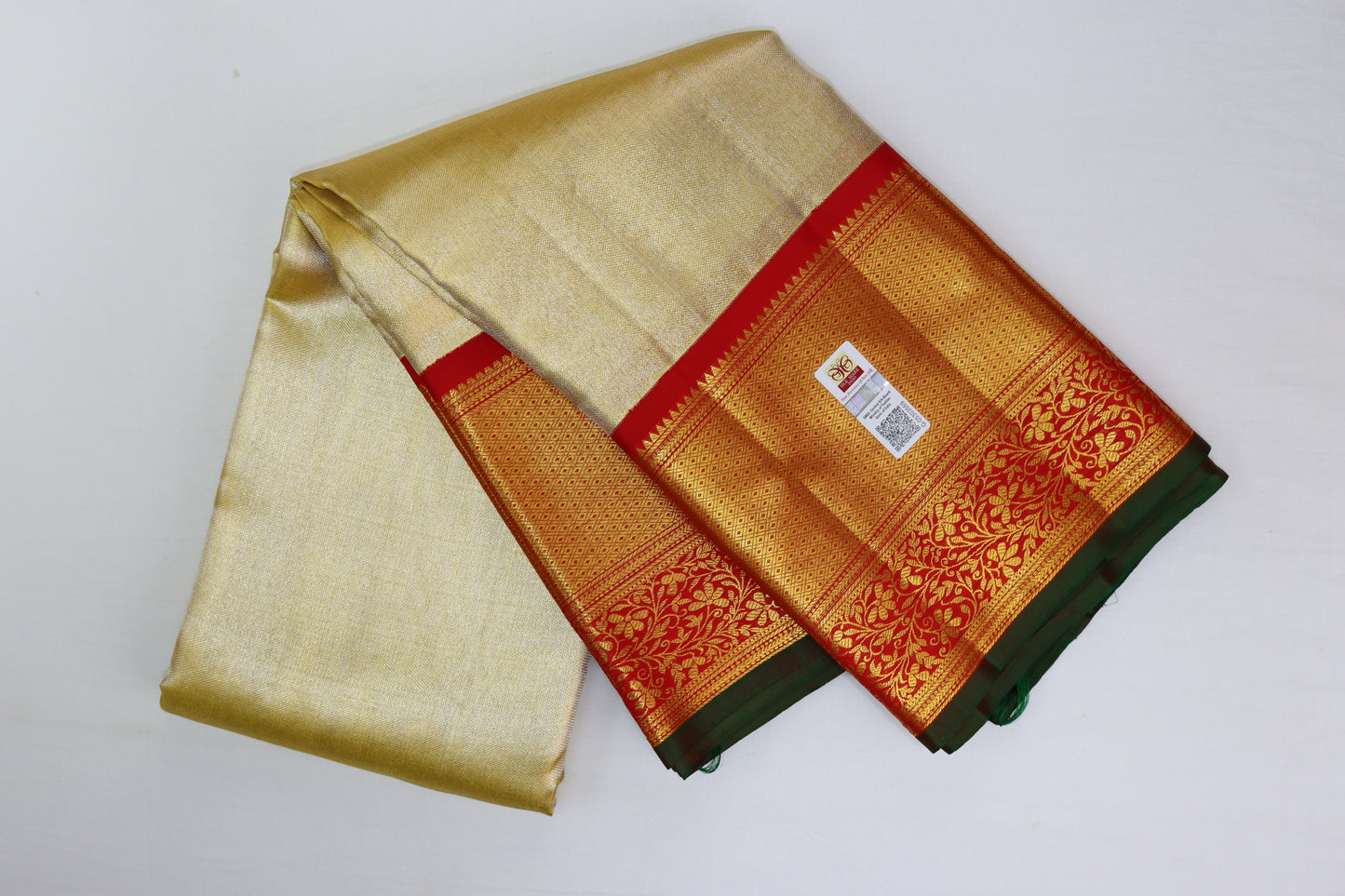 Traditional Gold Kanchipuram  Silk Saree