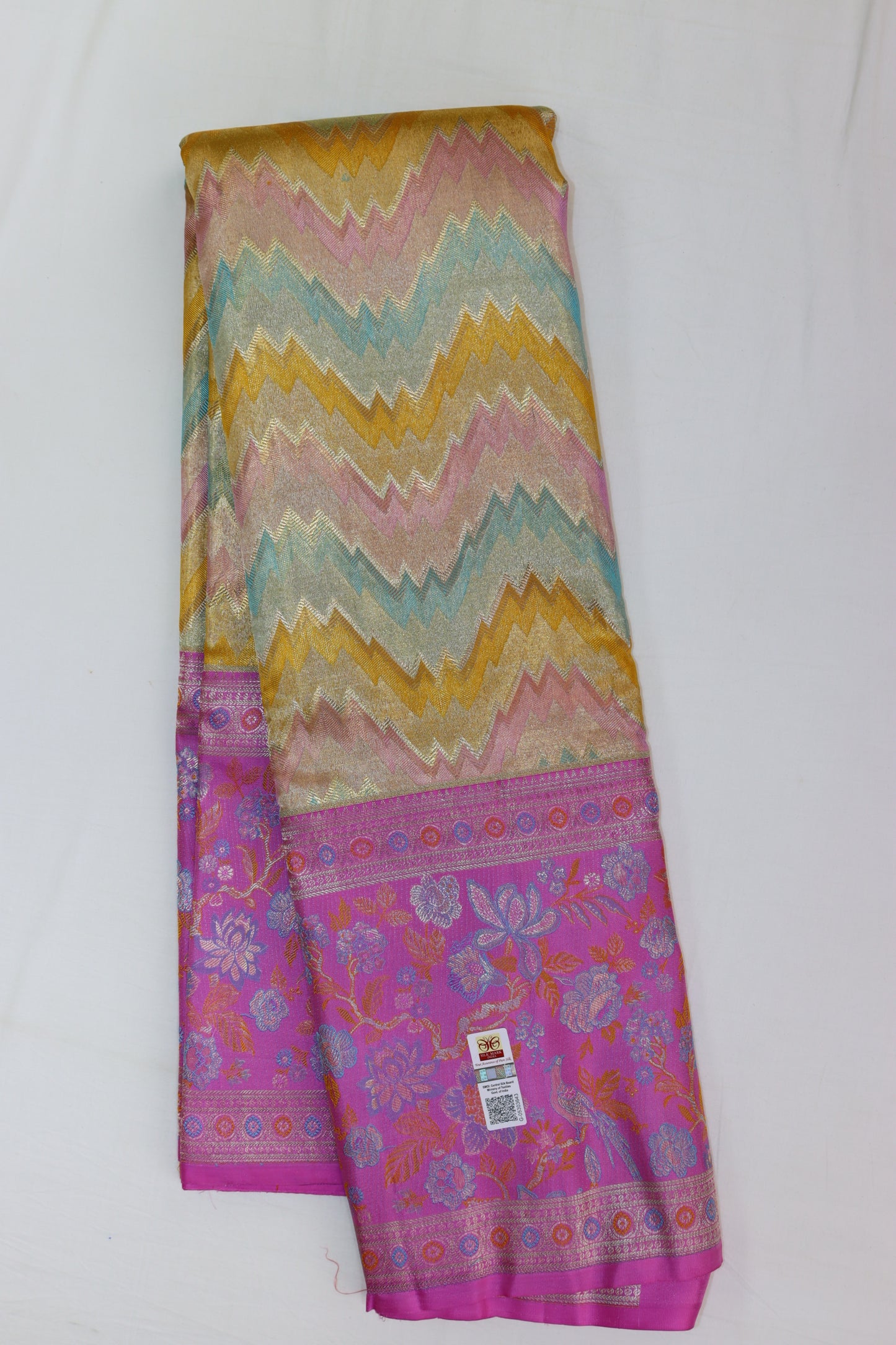 Exotic Multi-Pastel Color Kanchipuram Silk saree