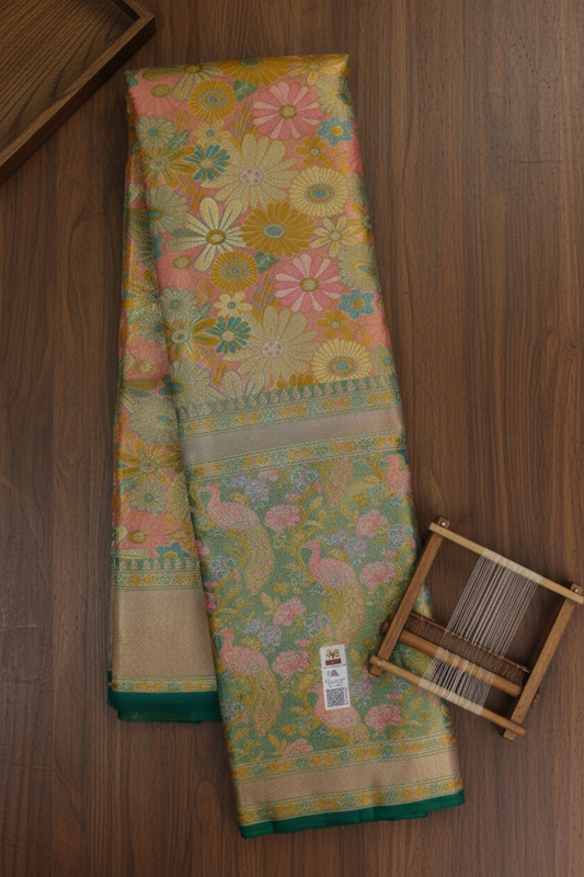 Amazing Multi-color Kanchipuram Silk saree
