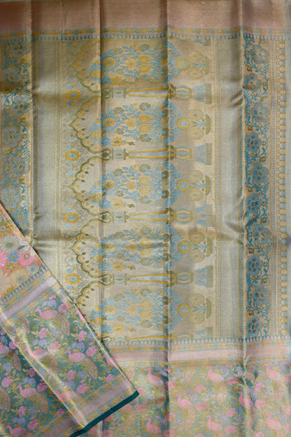 Amazing Multi-color Kanchipuram Silk saree