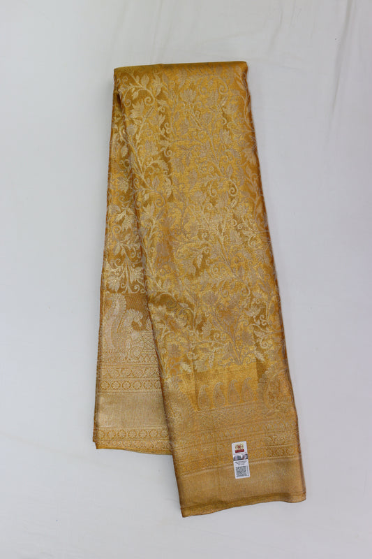 Rich Gold Kanchipuram Silk Saree