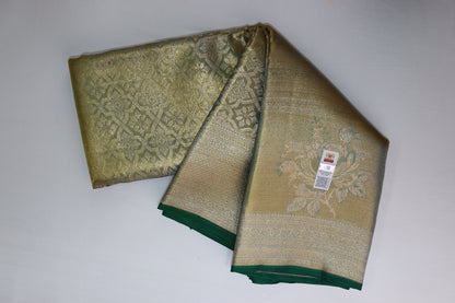 Rich Pastel Green Kanchipuram Silk Saree