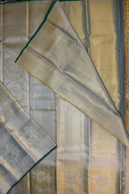 Rich Pastel Green Kanchipuram Silk Saree