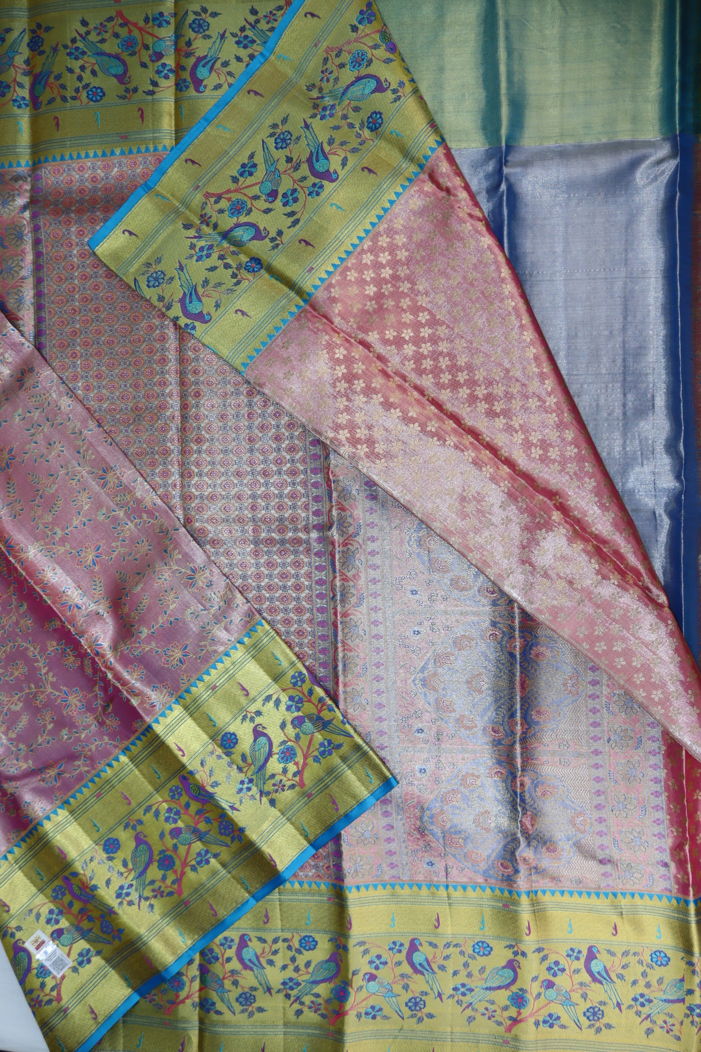 Exotic Baby Pink Kanchipuram Silk saree