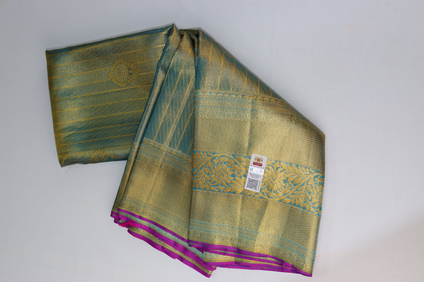 Exotic Baby Blue Kanchipuram Silk saree From Weavers and Best on Online