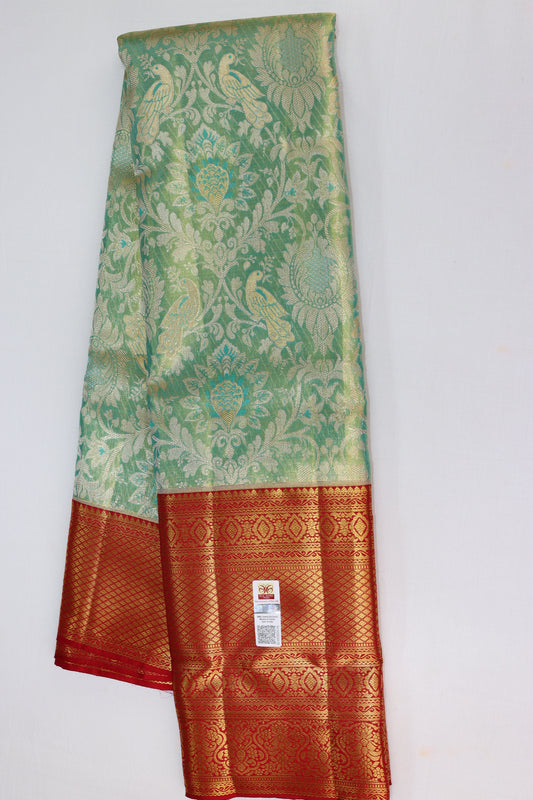 Traditional Green Kanchipuram Silk Saree