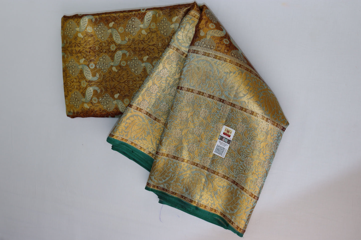 Classy Brown Kanchipuram Silk saree - My First Saree