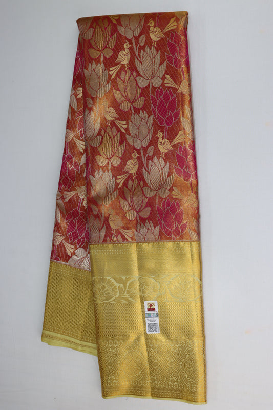 Classy Multi-color Kanchipuram Silk Saree