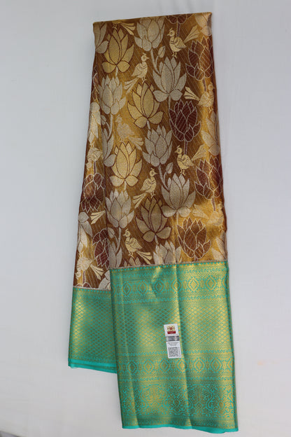 Exotic Brown Kachipuram Silk saree