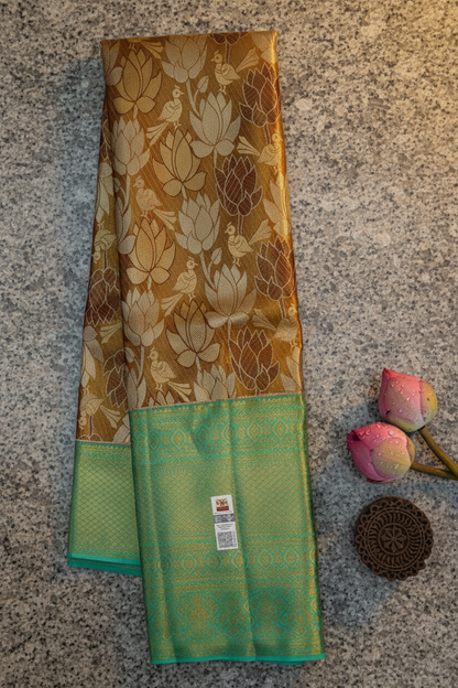 Exotic Brown Kachipuram Silk saree
