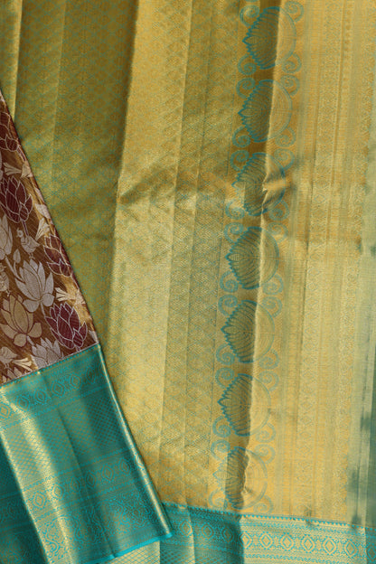 Exotic Brown Kachipuram Silk saree