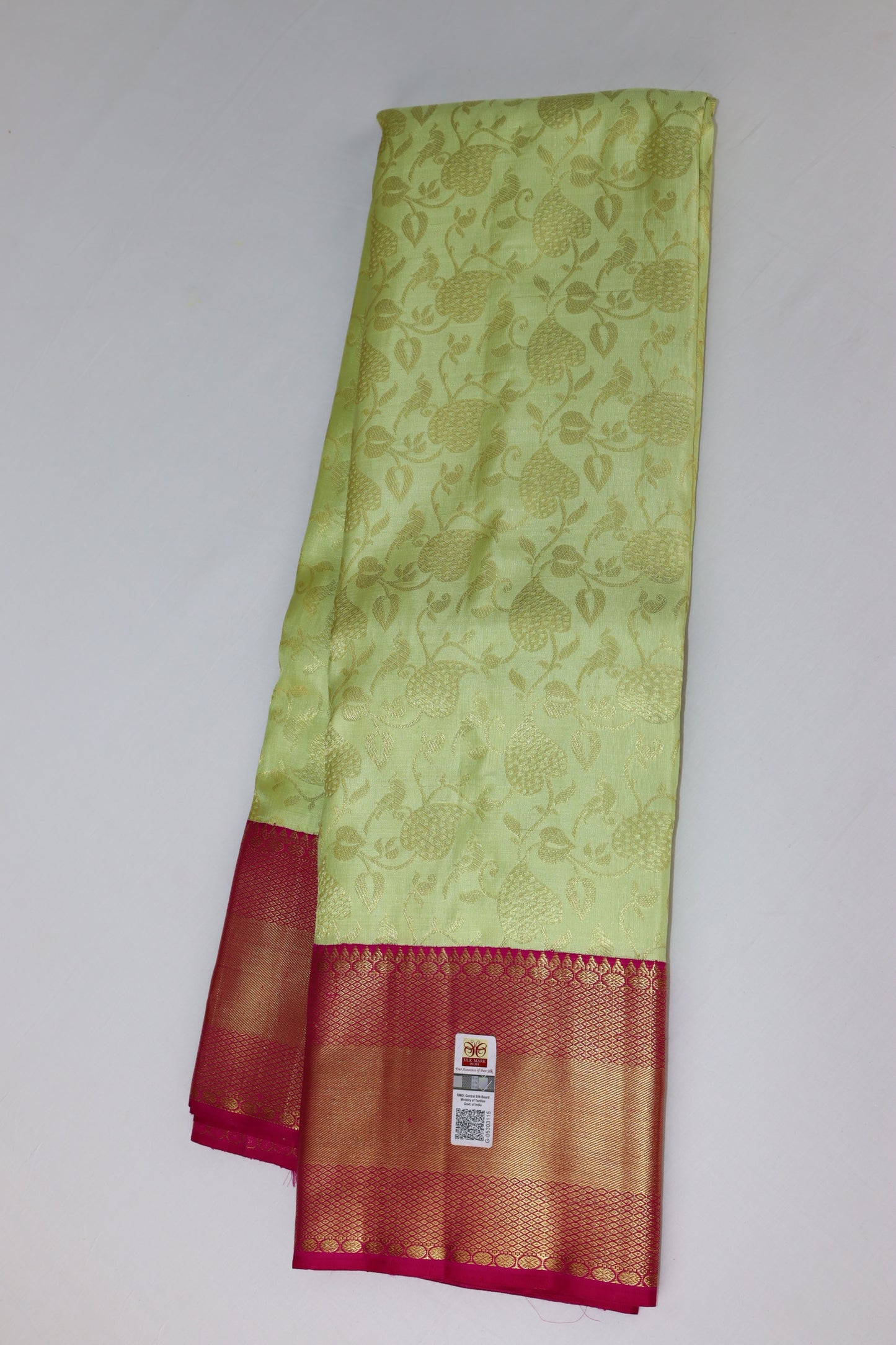 Beautiful Mustard Yellow Kanchipuram Silk Saree From Weavers and Best on Online