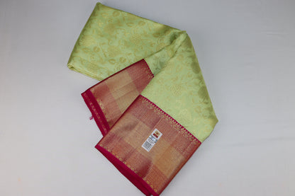 Beautiful Mustard Yellow Kanchipuram Silk Saree From Weavers and Best on Online