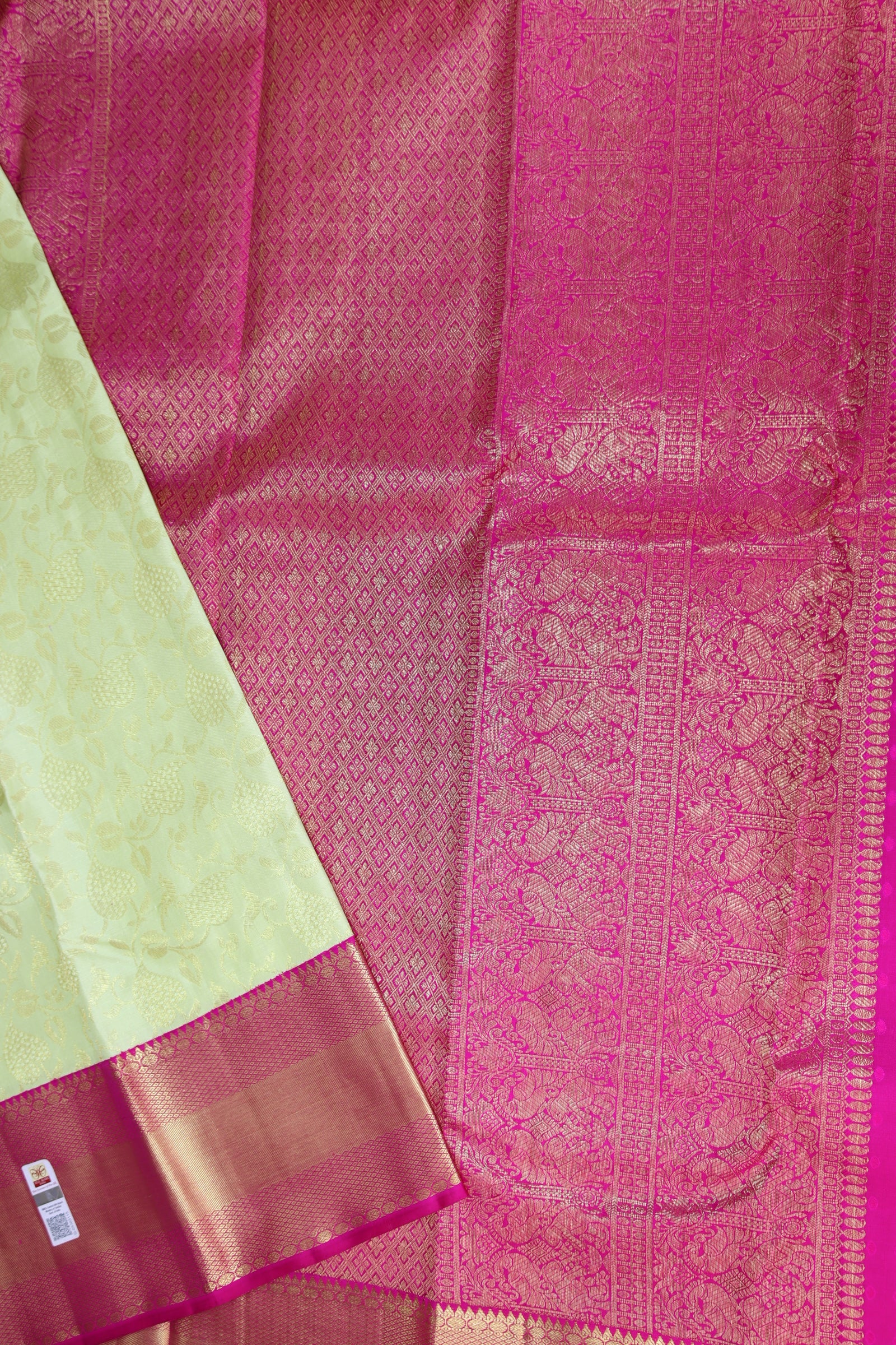 Beautiful Mustard Yellow Kanchipuram Silk Saree From Weavers and Best on Online