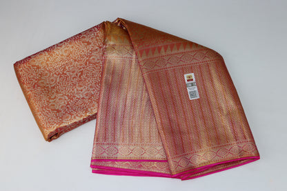 Exotic Baby pink Kanchipuram Silk Saree